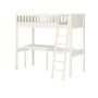 Arven High Sleeper Bed with Storage Desk in White