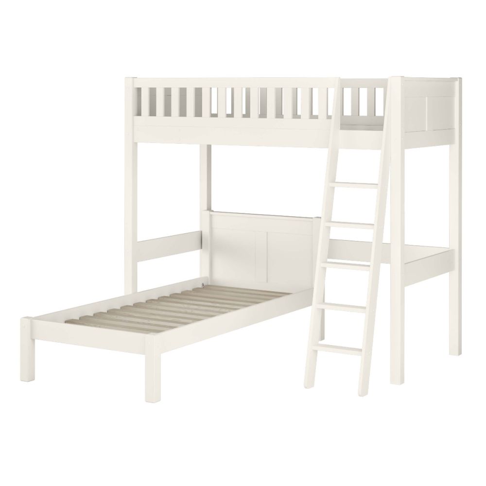 Arven High Sleeper with Single Bed in White