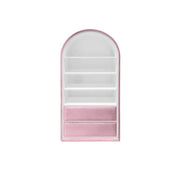 Circu Gold Leaf Bubble Gum Bookcase with 2 Drawers