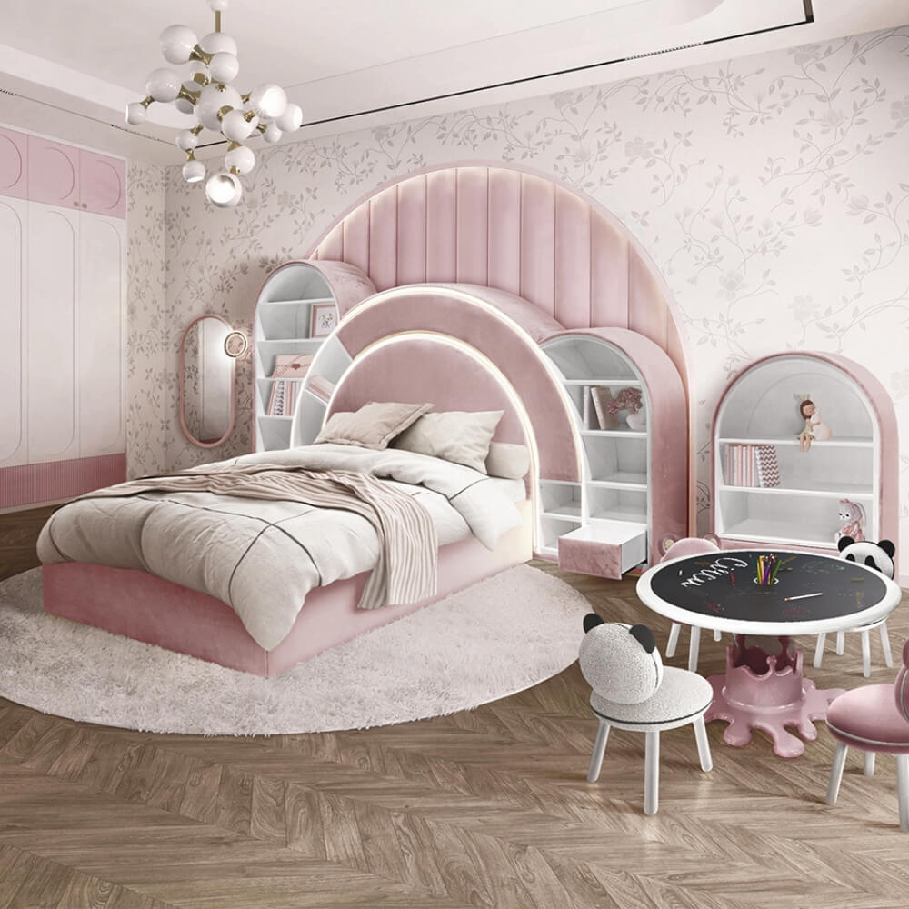 Circu Gold Leaf Bubble Gum II Bookcase