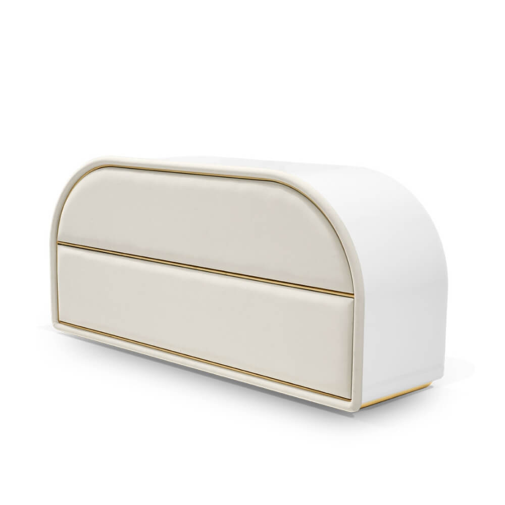 Circu Gold Leaf Bubble Gum 2 Drawers Chest