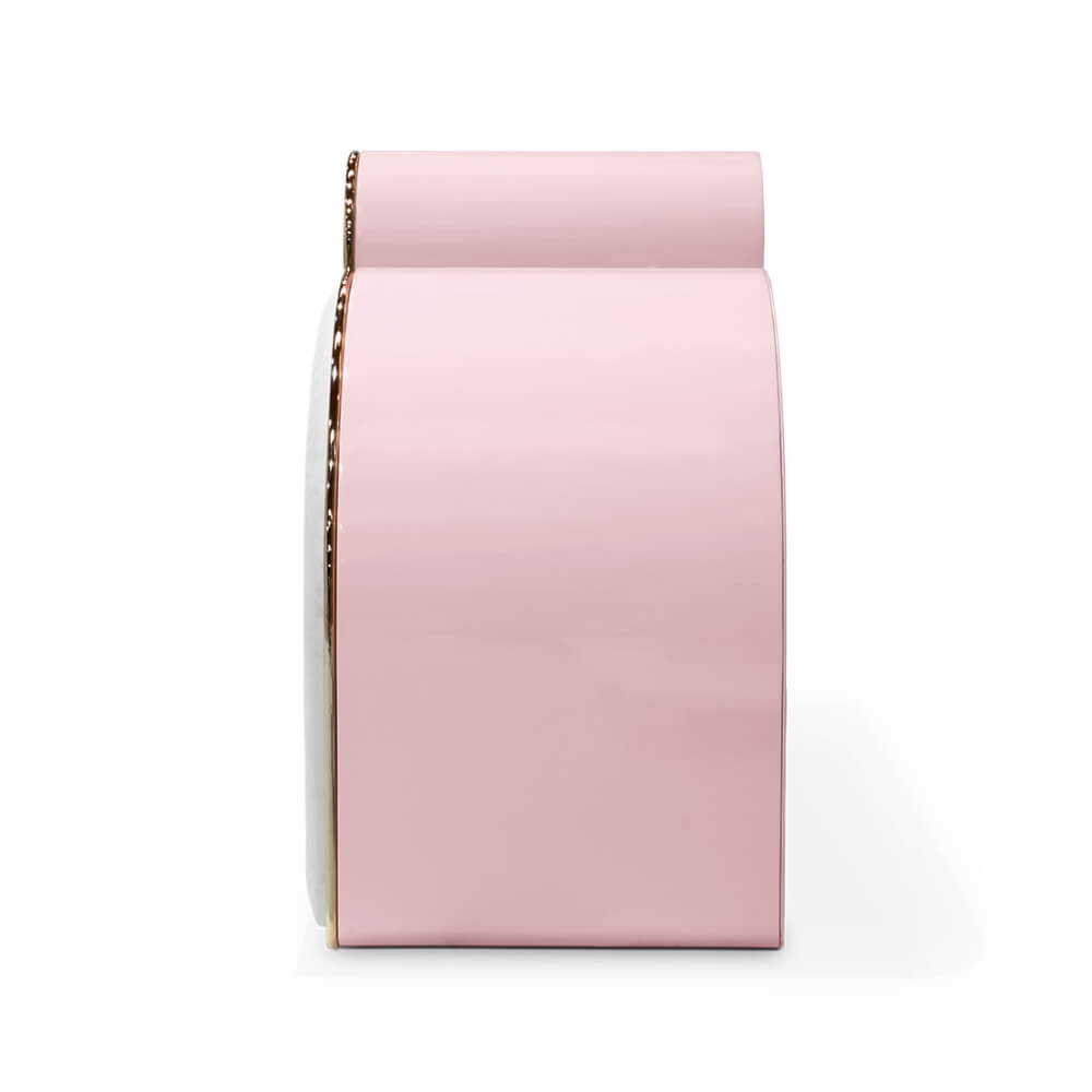 Circu Gold Plated Bubble Gum 3 Drawers Chest
