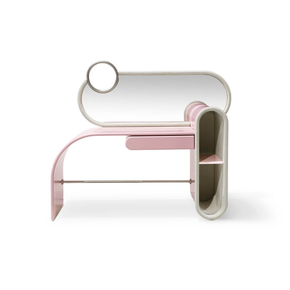 Circu Gold Plated Bubble Gum Dressing Table