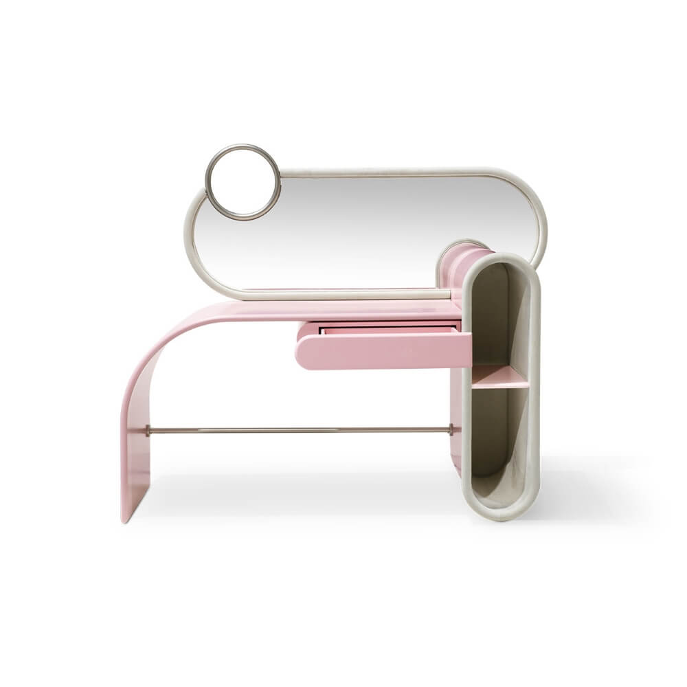 Circu Gold Plated Bubble Gum Dressing Table