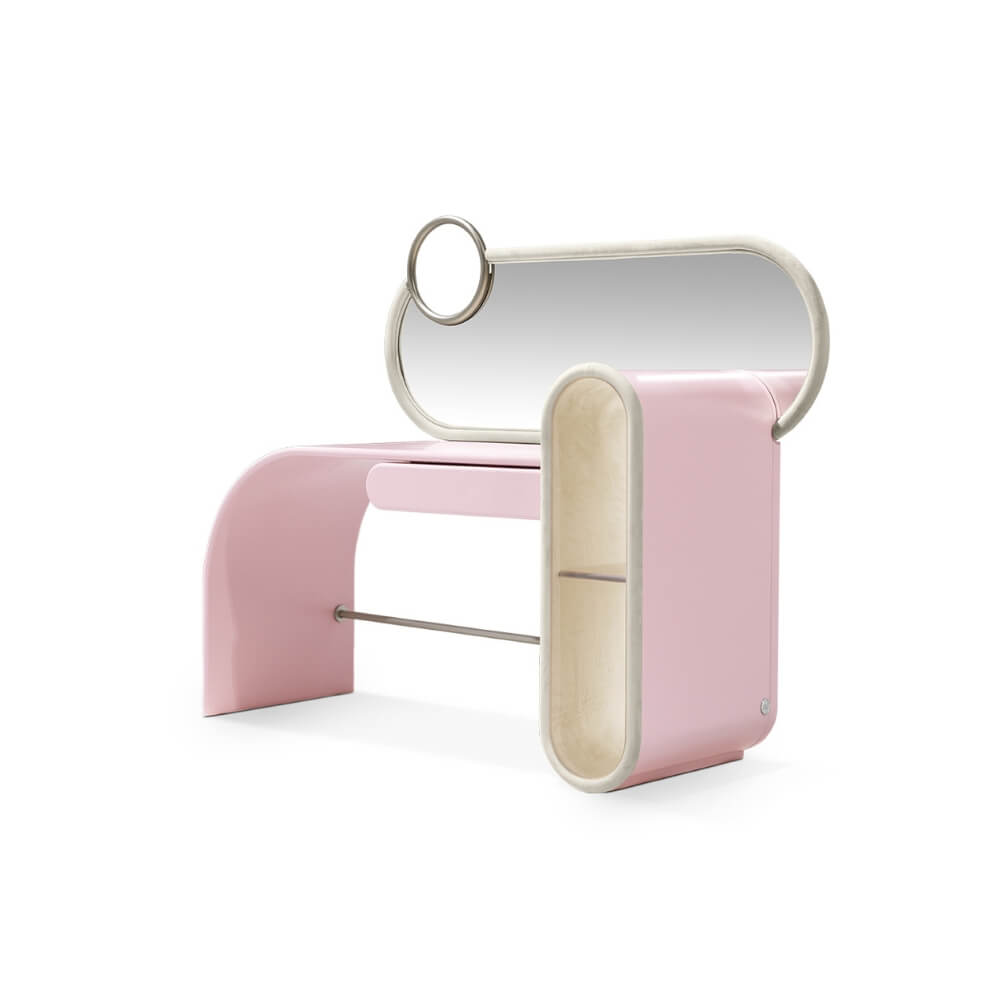 Circu Gold Plated Bubble Gum Dressing Table