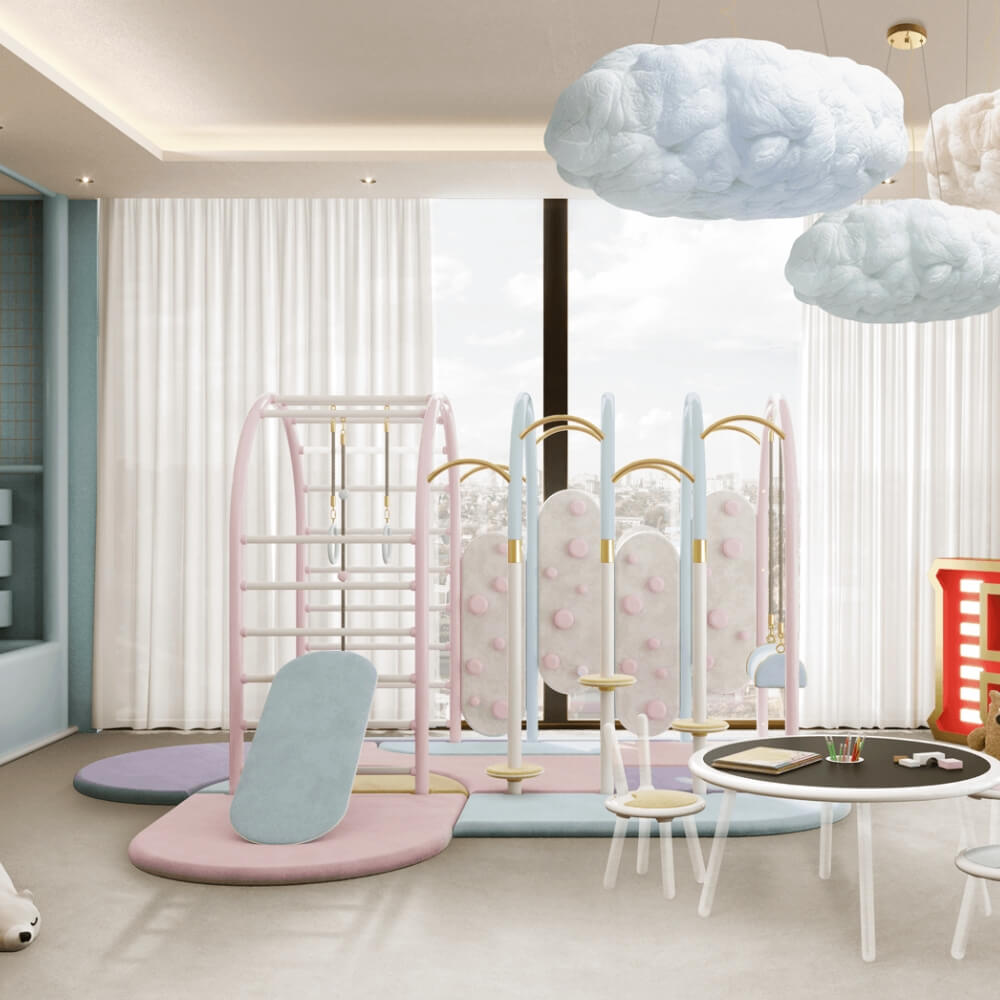 Circu Gold Plated Bubble Gum Children's Gym
