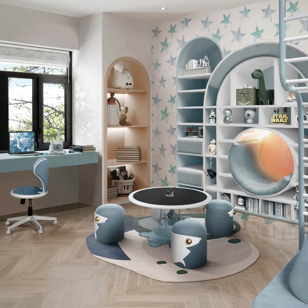Circu Bubble Gum Bookshelf and Reading Nook