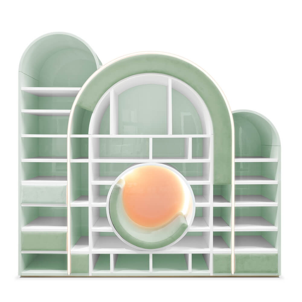 Circu Bubble Gum Bookshelf and Reading Nook