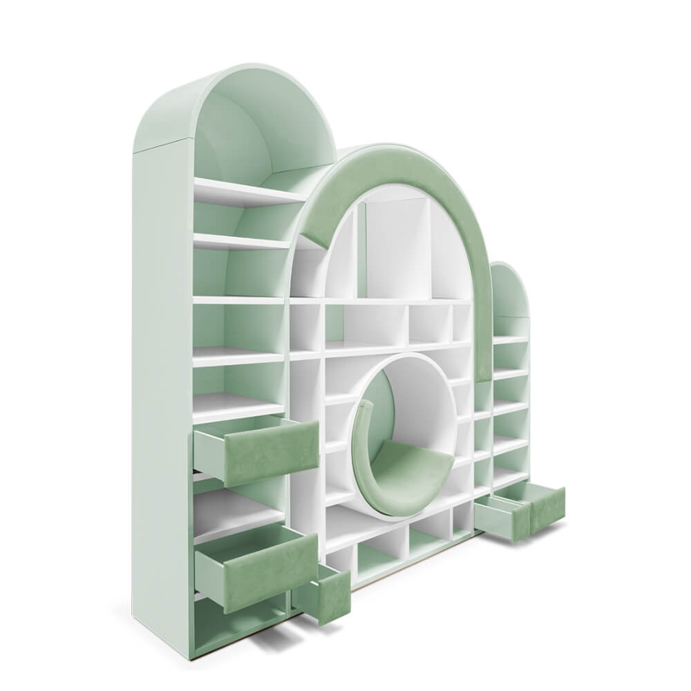 Circu Bubble Gum Bookshelf and Reading Nook