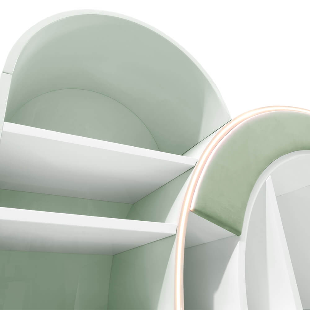 Circu Bubble Gum Bookshelf and Reading Nook
