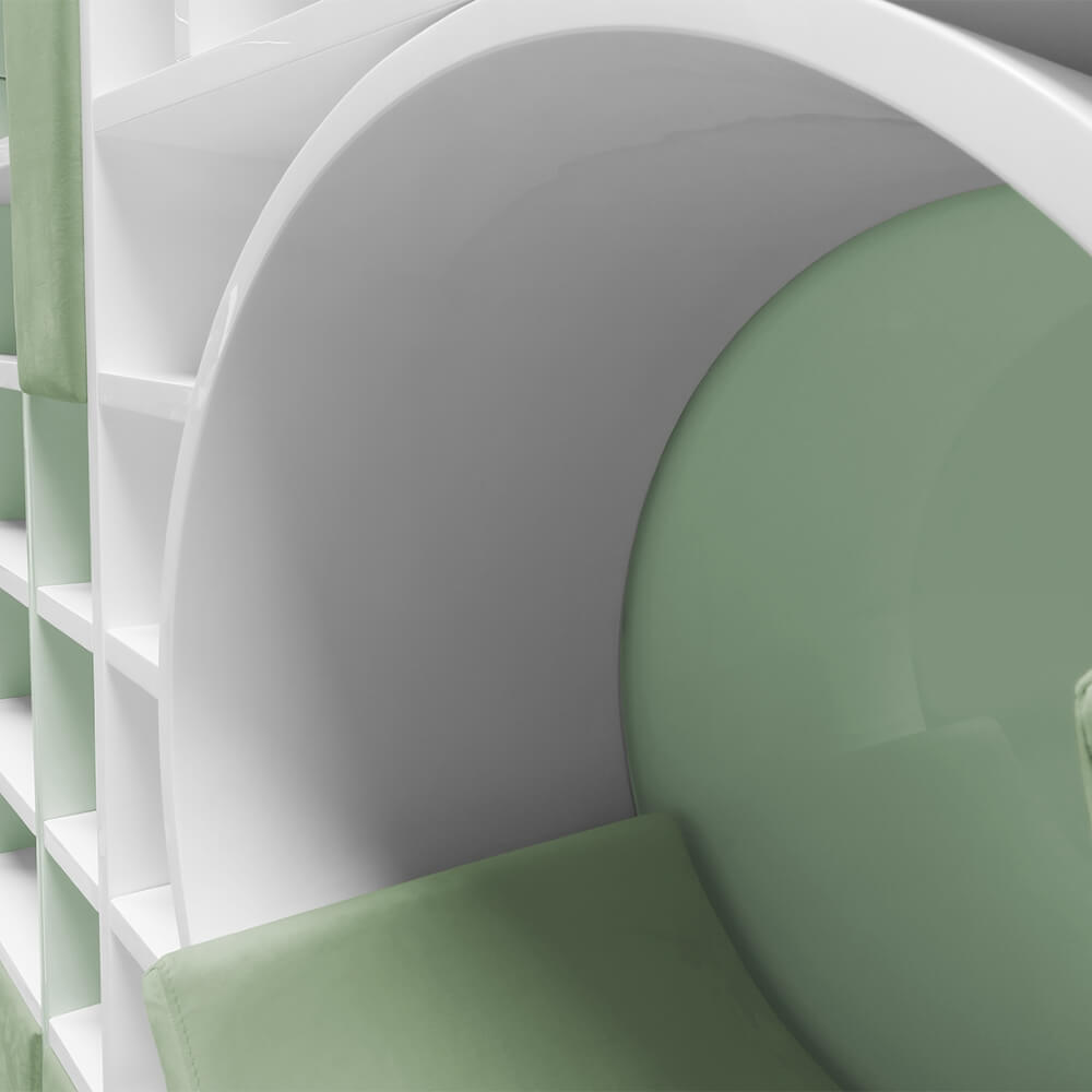 Circu Bubble Gum Bookshelf and Reading Nook