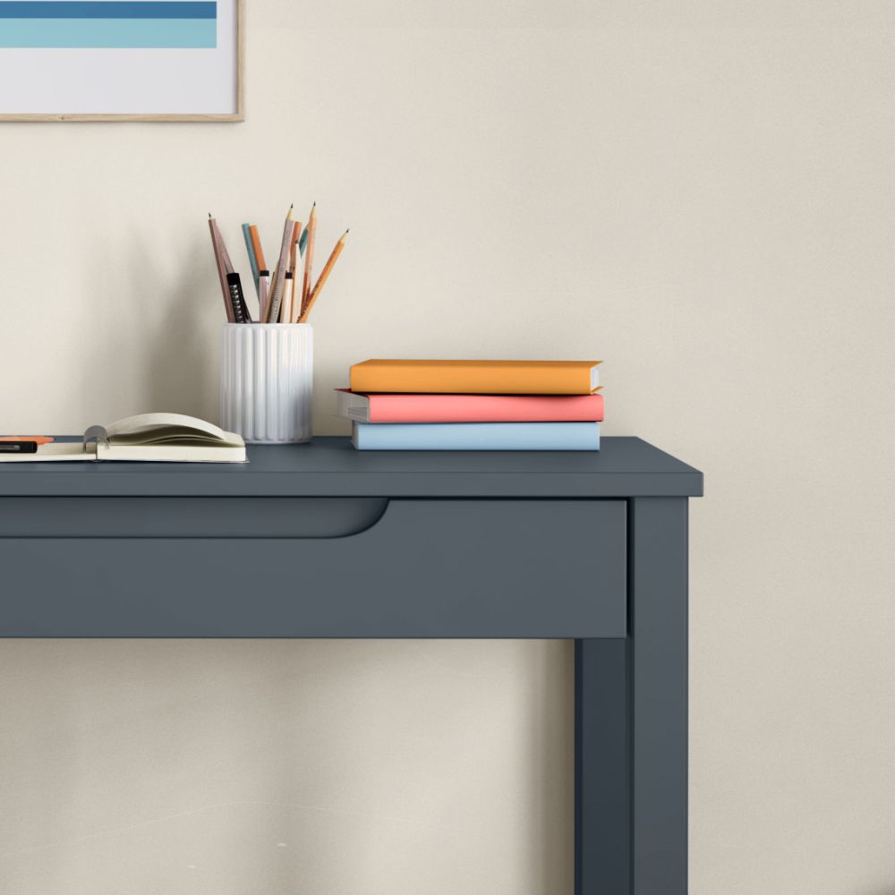Children's Study Desk with Storage In Blue