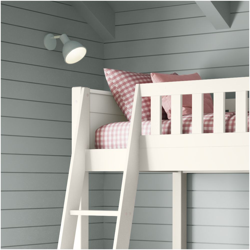 Arven High Sleeper Bed with Storage Desk in White