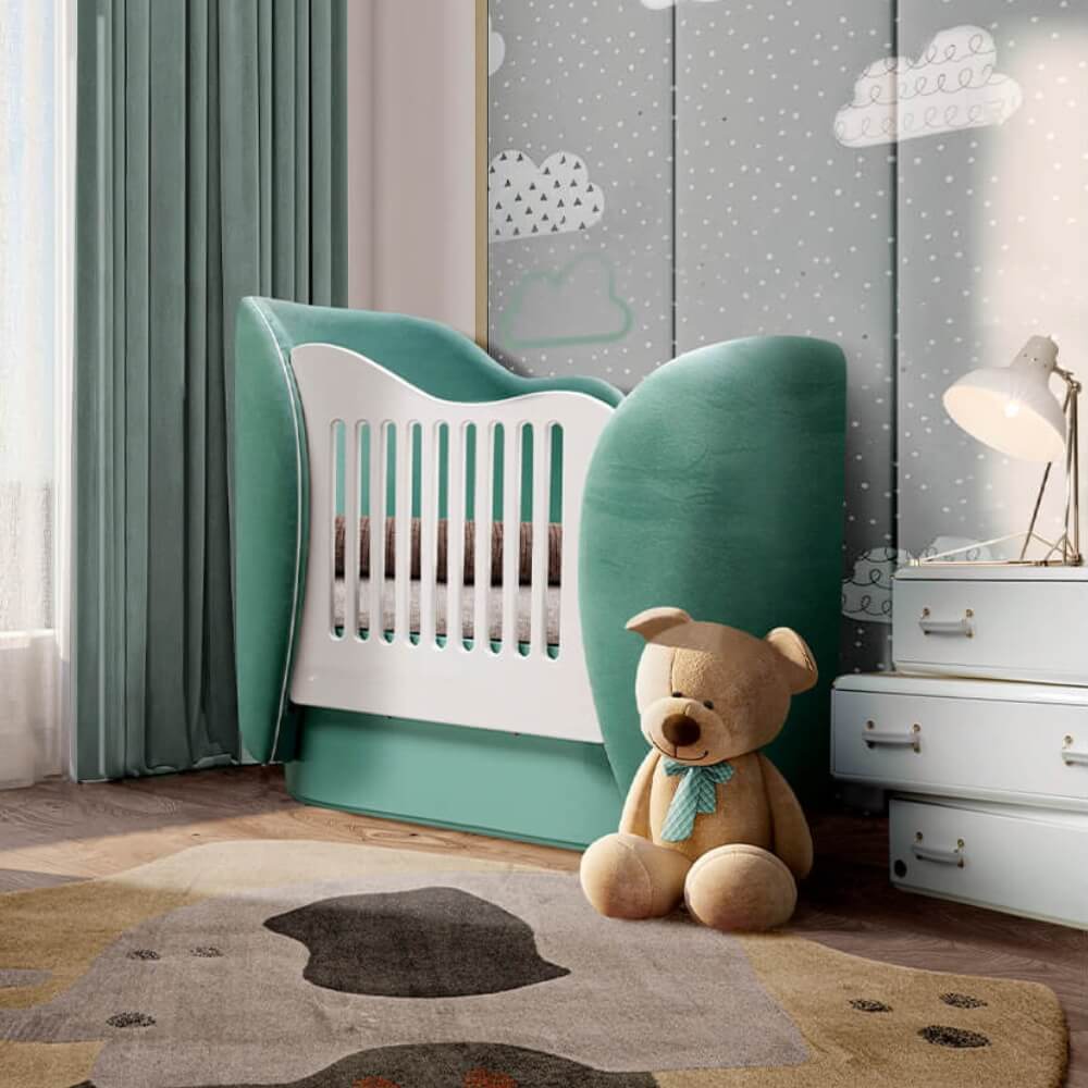 Circu Luxury Cloud Cot - Beauty Green