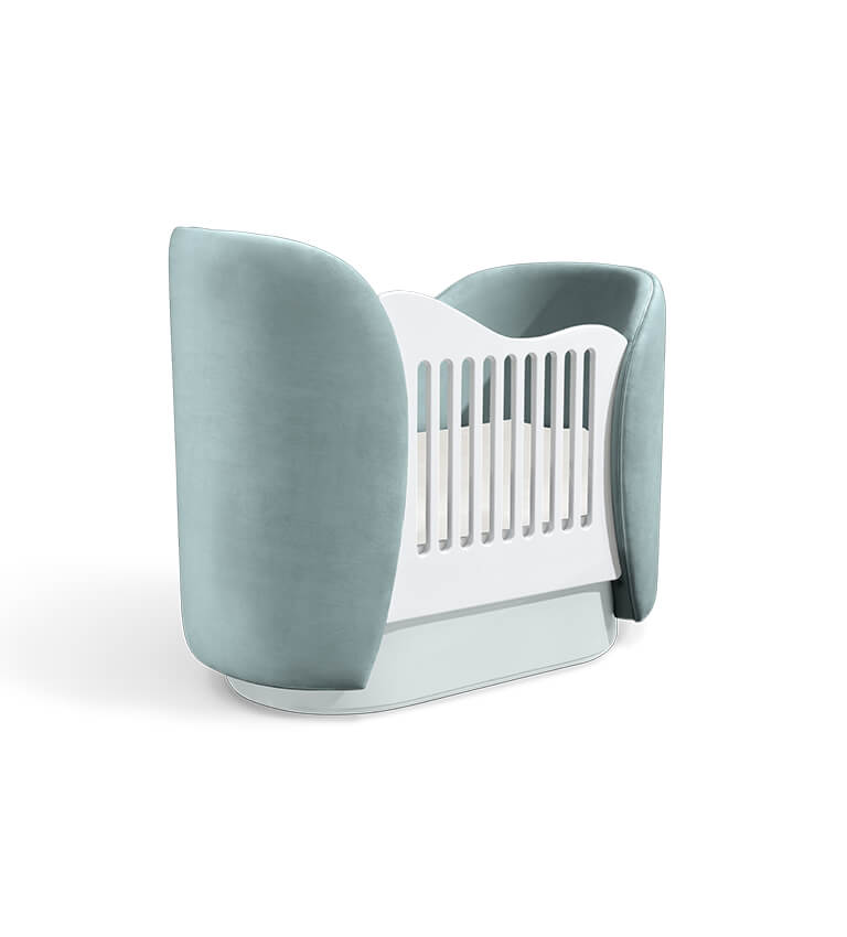 Circu Luxury Cloud Cot - Paris Light Blue – Kidsorium