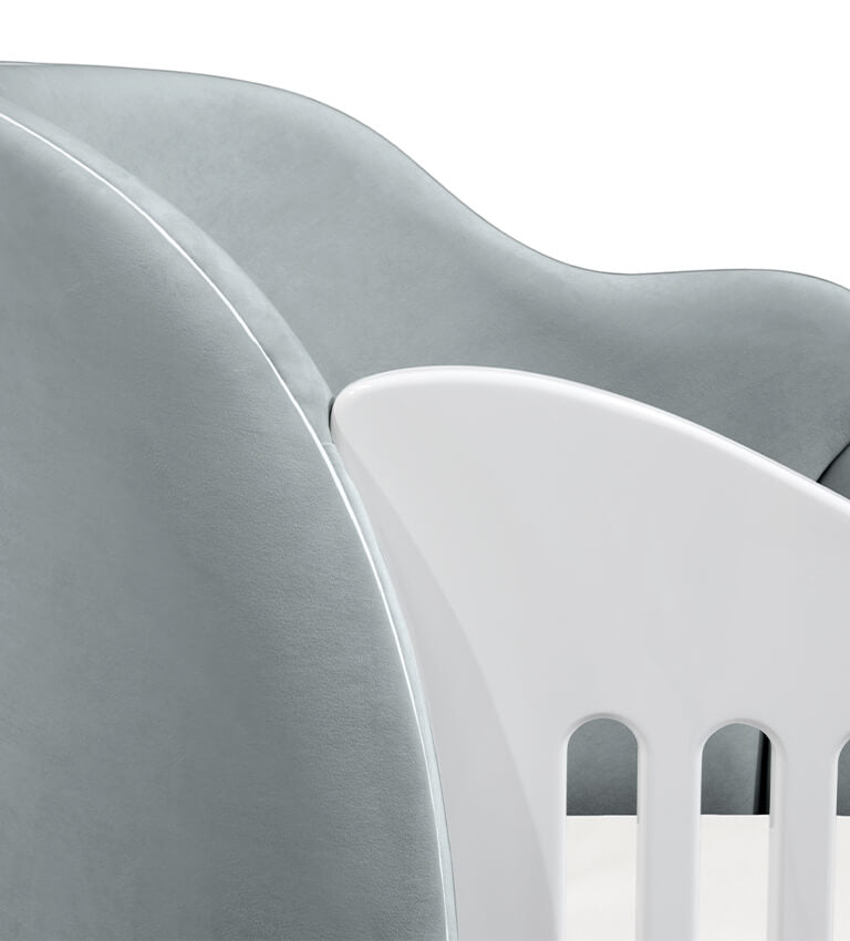 Circu Luxury Cloud Cot - Paris Light Grey
