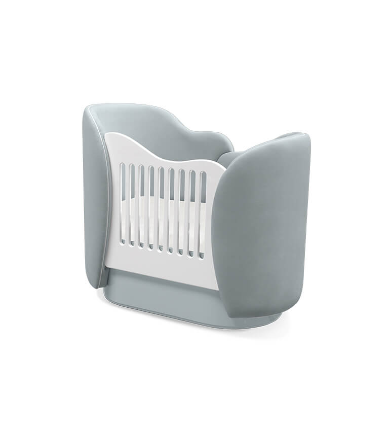 Circu Luxury Cloud Cot - Paris Light Grey