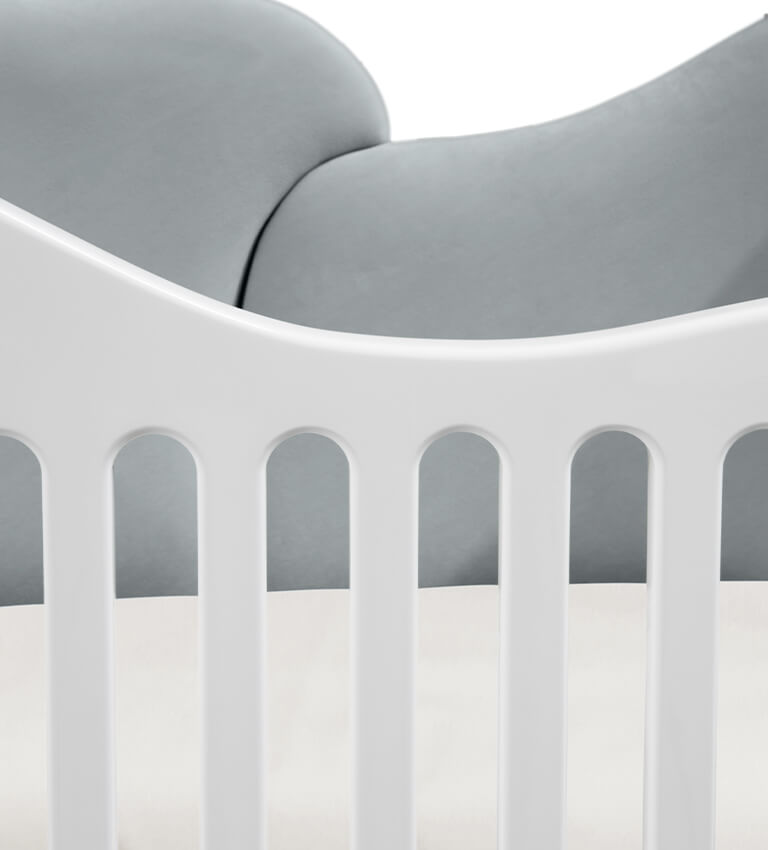 Circu Luxury Cloud Cot - Paris Light Grey