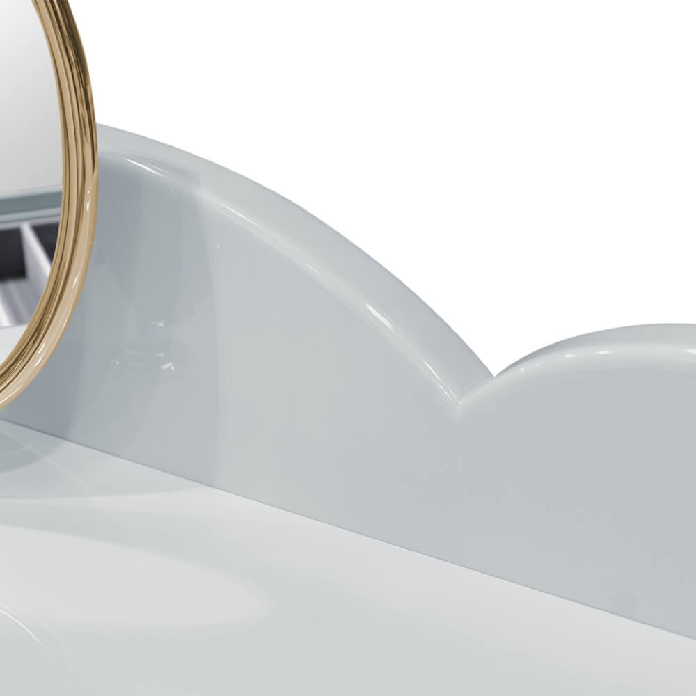 Circu Gold Plated Cloud Vanity Console Dressing Table