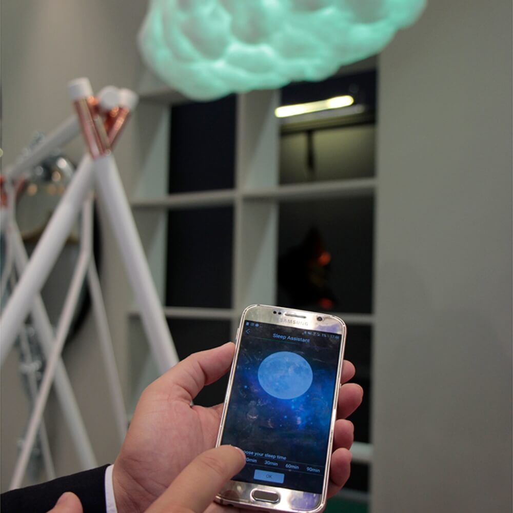 Circu Gold Plated Cloud Suspension Light LARGE