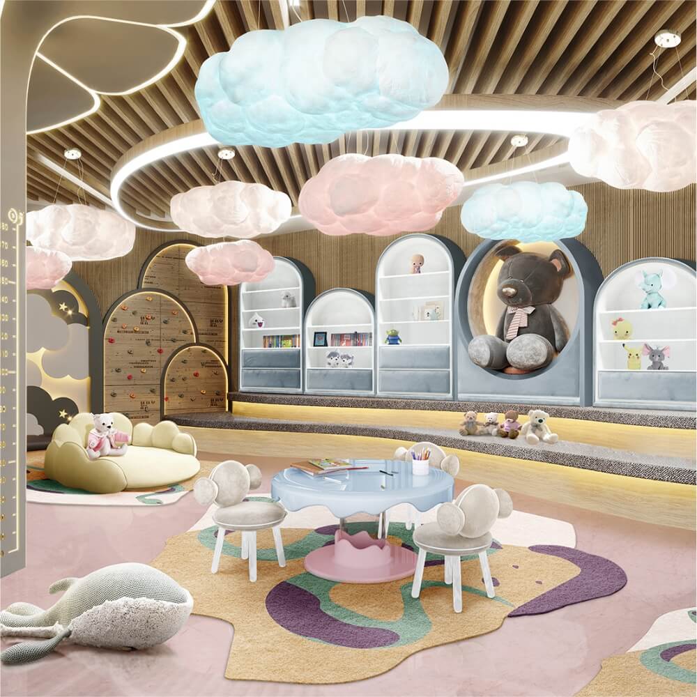 Circu Gold Plated Cloud Suspension Light SMALL