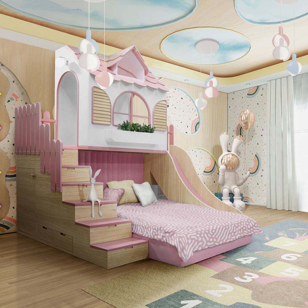 Circu Dolly Playhouse Bed - Gold Plated