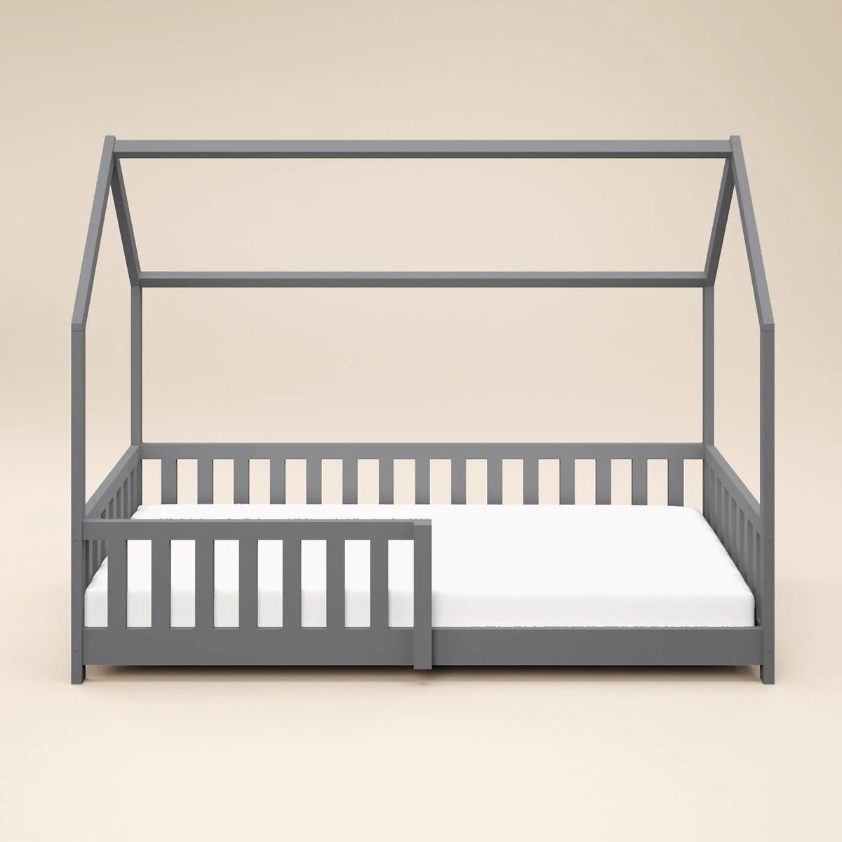 Explorer Single Play House Floor Bed in Grey