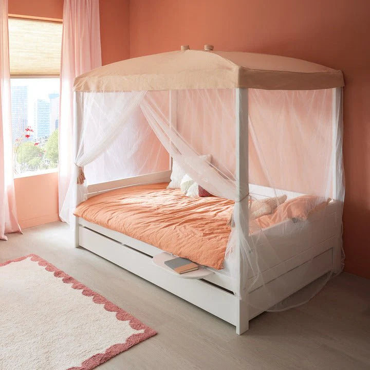LIFETIME Kidsrooms Small Double Four Poster Canopy Bed
