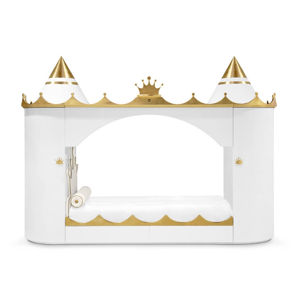 Circu Kings & Queens Castle Bed - Gold Plated