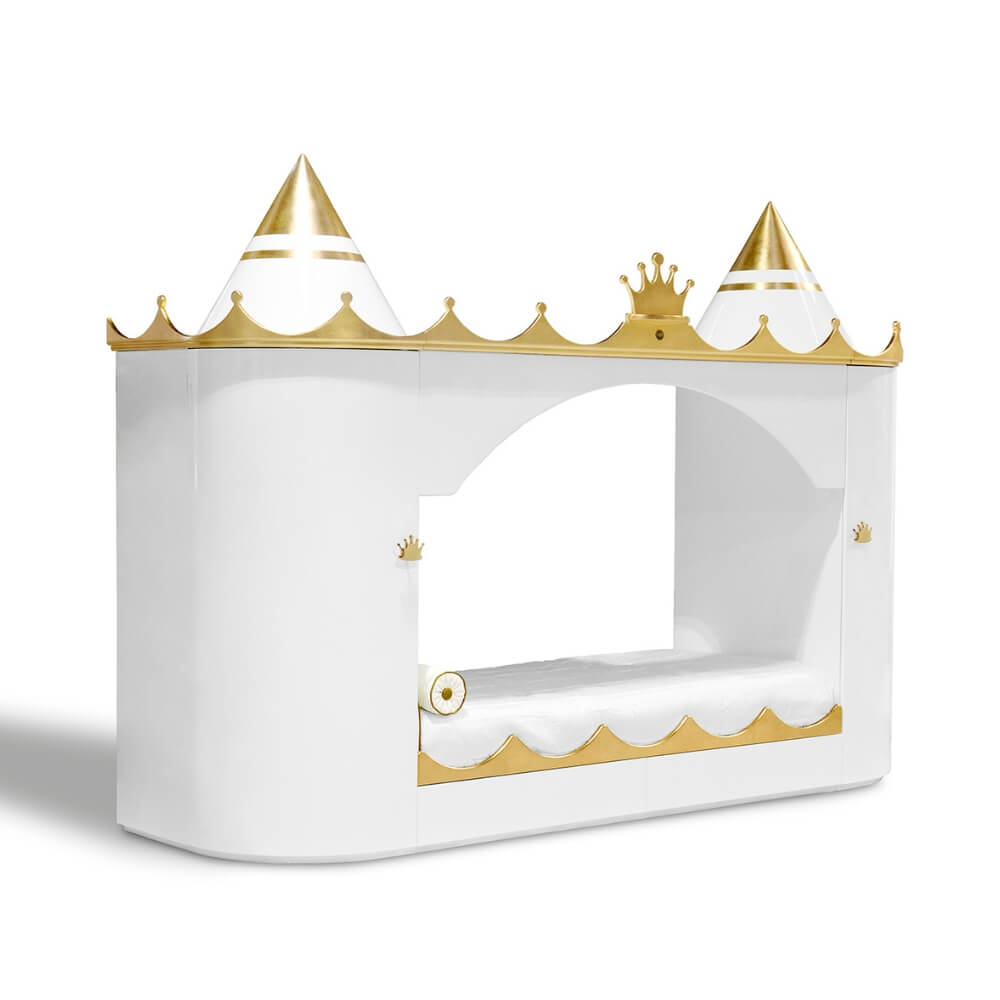 Circu Kings & Queens Castle Bed - Gold Plated