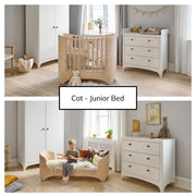 Leander Classic Cot Bed with Junior Kit – Whitewash