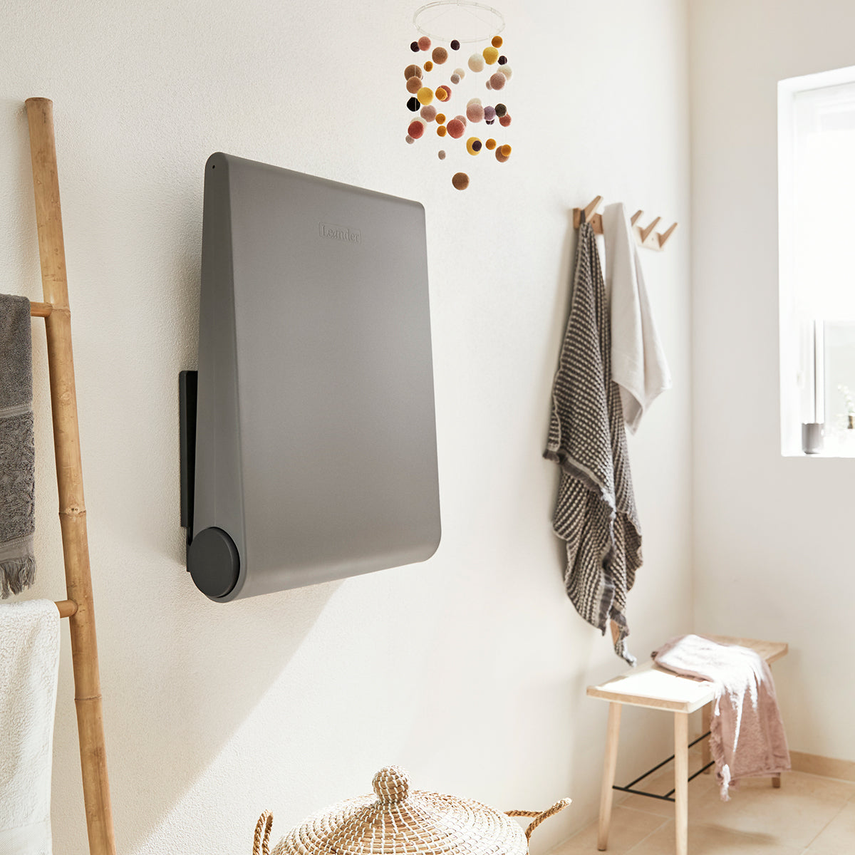 Leander Wally Wall Mounted Changing Table in Grey