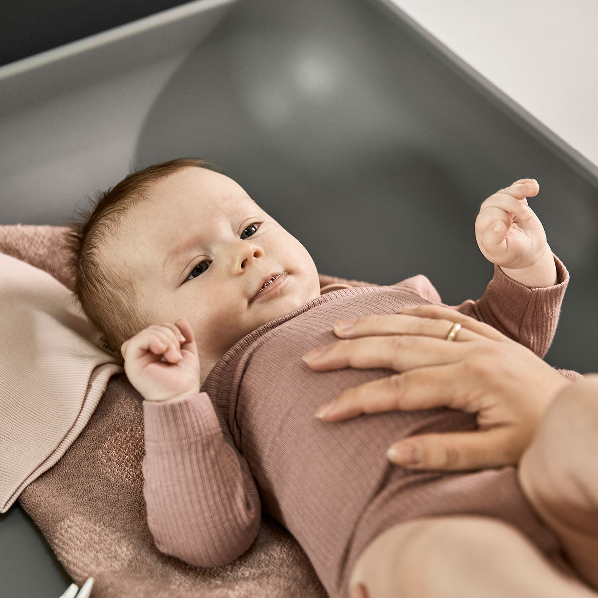 Leander Wally Wall Mounted Changing Table in Grey