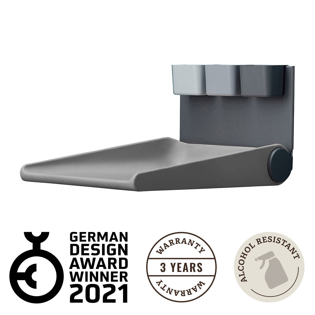Leander Wally Wall Mounted Changing Table in Grey