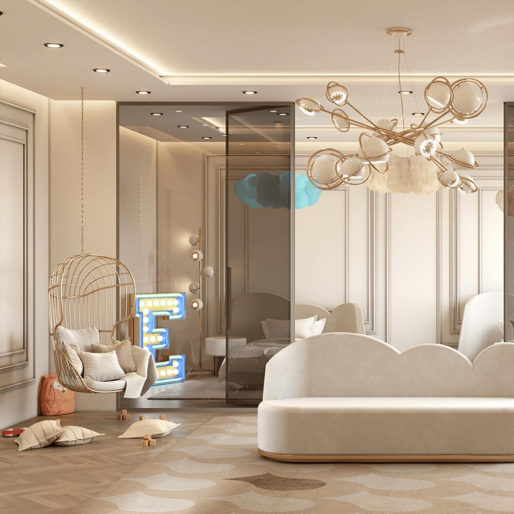 Circu Letter E Graphic Floor Lamp