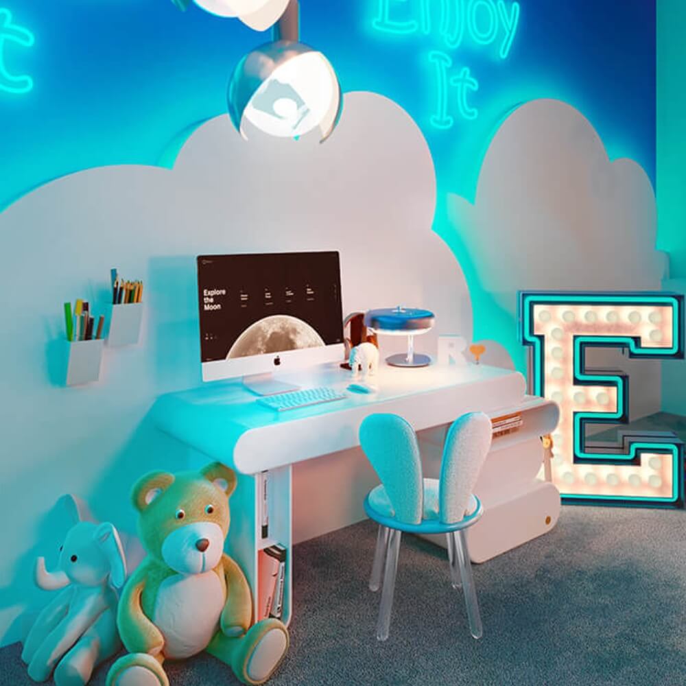 Circu Letter E Graphic Floor Lamp