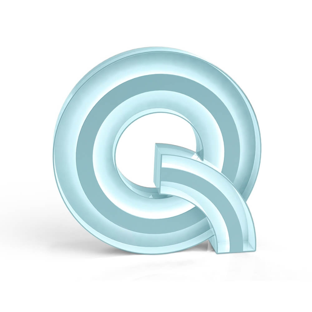 Circu Letter Q Graphic Floor Lamp