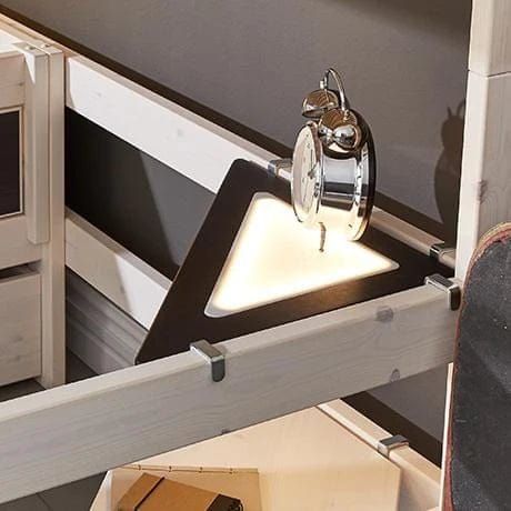 LIFETIME Kidsrooms Corner Shelf with LED Light in Black
