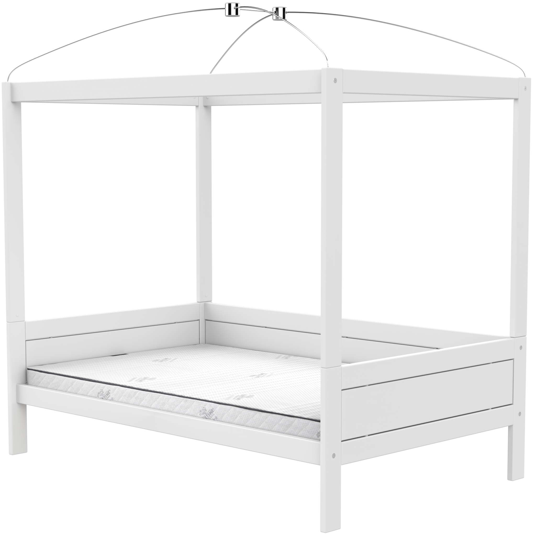LIFETIME Kidsrooms Small Double Four Poster Canopy Bed
