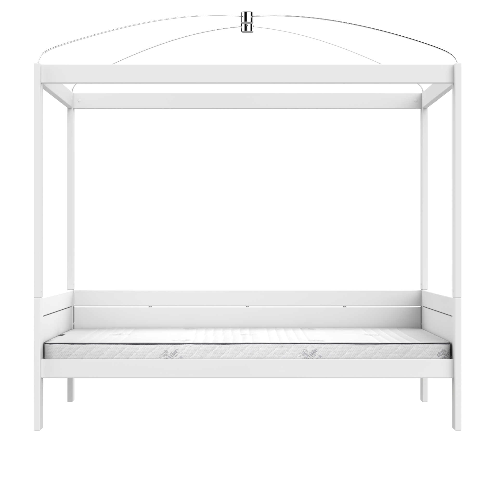 LIFETIME Kidsrooms Small Double Four Poster Canopy Bed