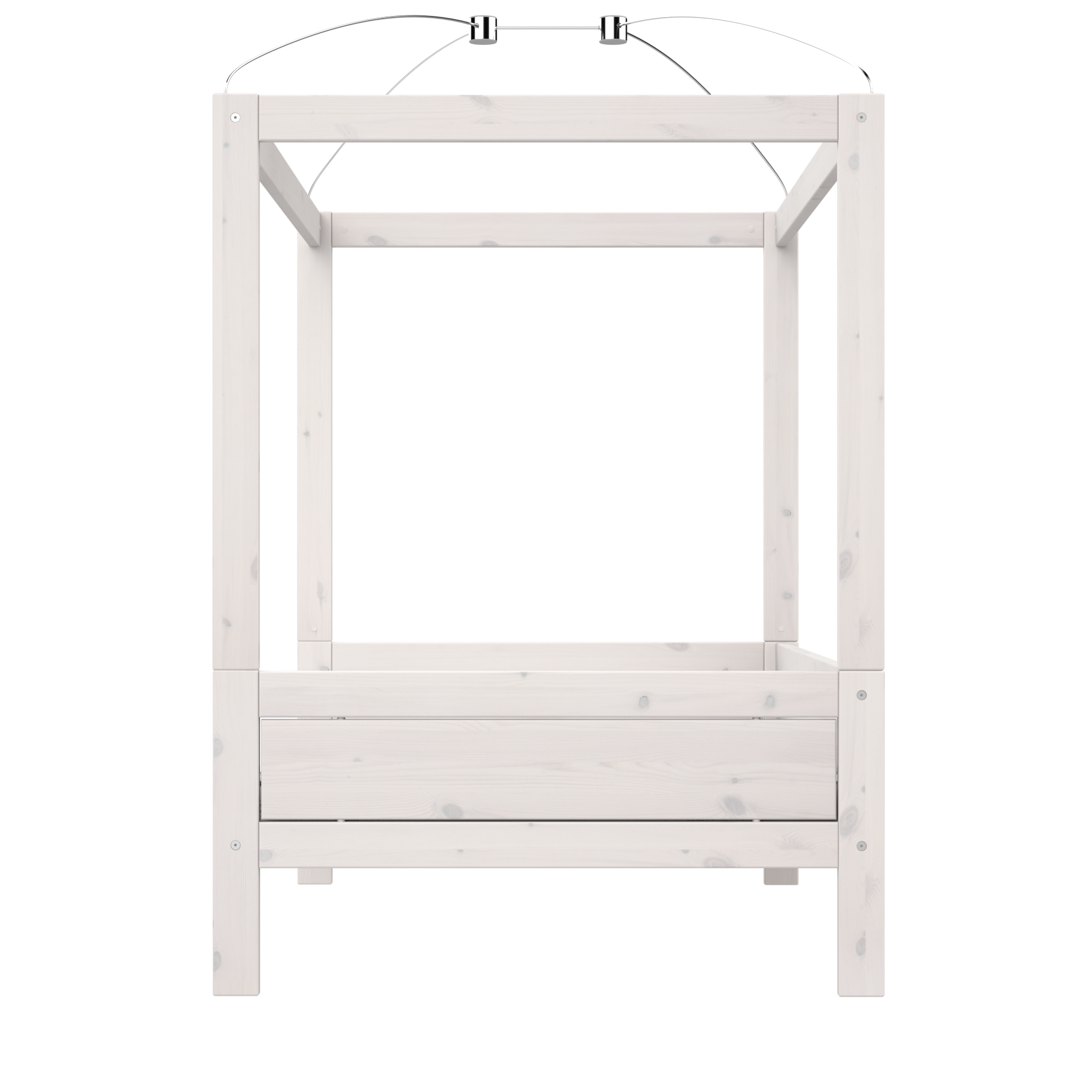 LIFETIME Kidsrooms Small Double Four Poster Canopy Bed