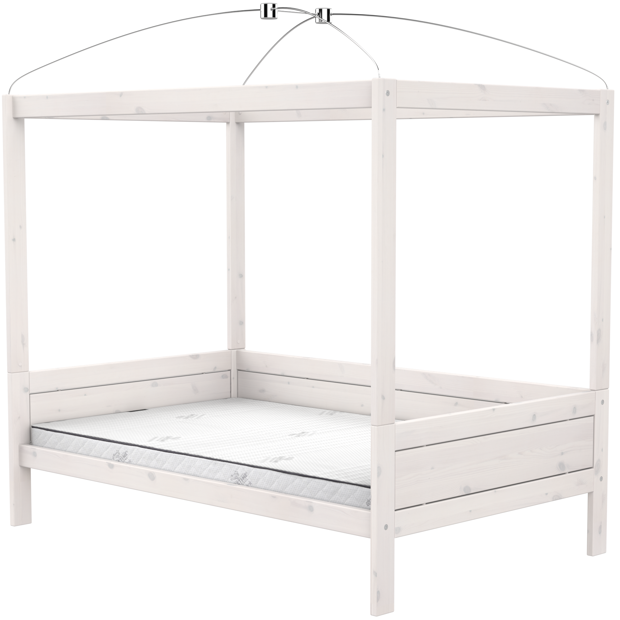LIFETIME Kidsrooms Small Double Four Poster Canopy Bed