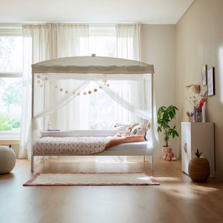 LIFETIME Kidsrooms Small Double Four Poster Canopy Bed
