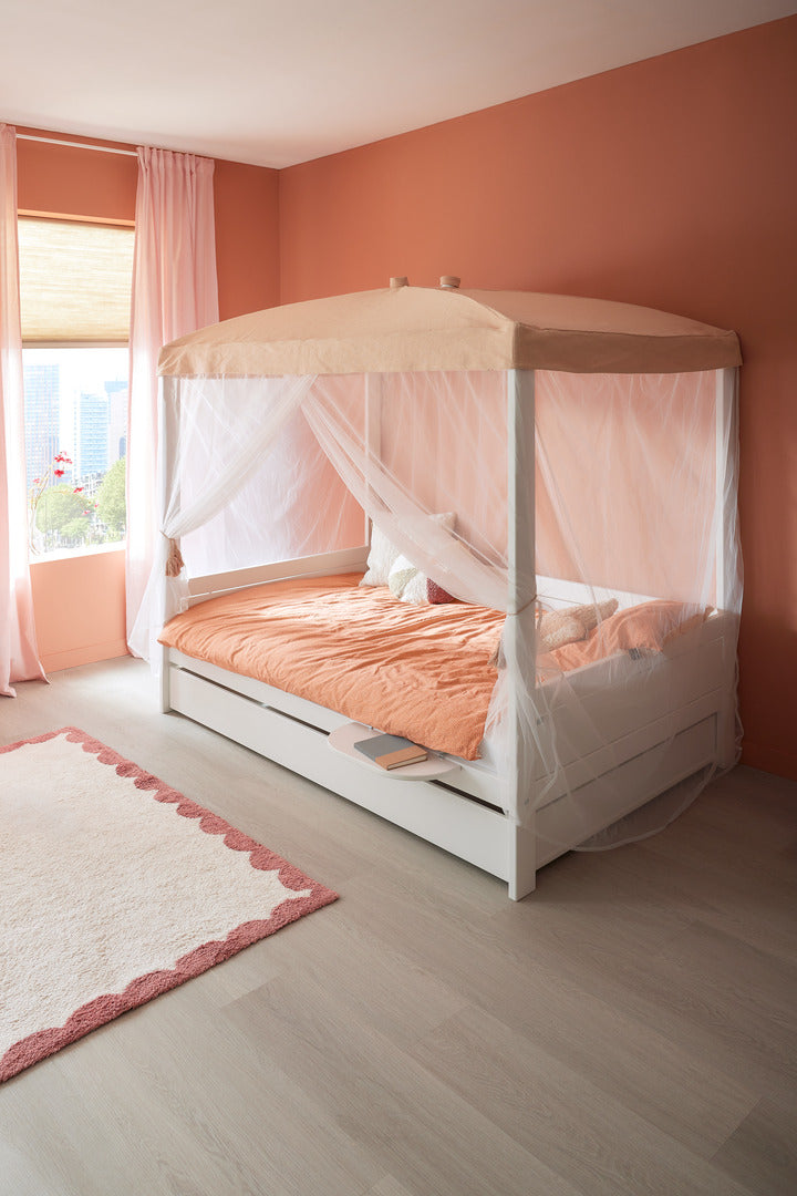 LIFETIME Kidsrooms Small Double Four Poster Canopy Bed