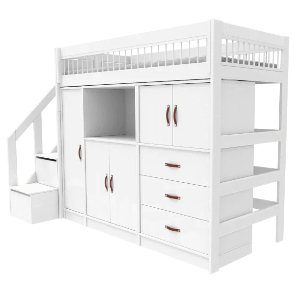 LIFETIME Kidsrooms High Sleeper Bed incl Storage Drawers - Breeze