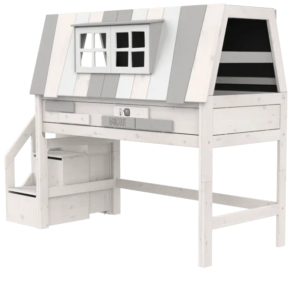 LIFETIME Kidsrooms Mid Sleeper Bed 128 cm with House - My Hangout
