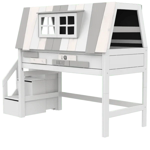 LIFETIME Kidsrooms Mid Sleeper Bed 128 cm with House - My Hangout