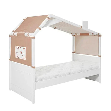 Cool Kids Bed with Hut 66 cm - Rainbow