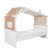 Cool Kids Bed with Hut 66 cm - Rainbow