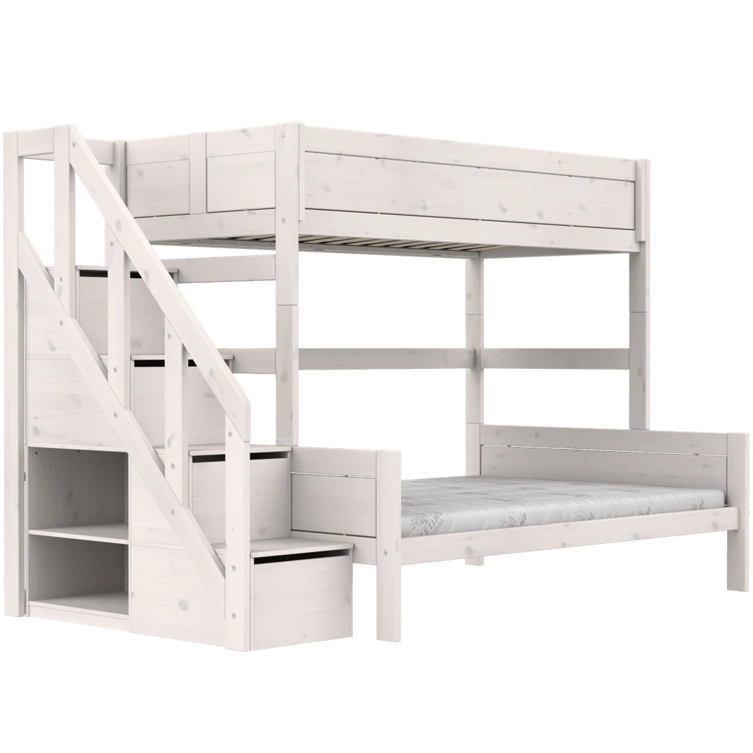 LIFETIME Kidsrooms Family Bunk Bed with Steps (2 Sizes)